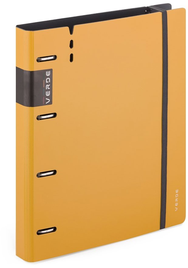 Karton P+P Verde A4 pěna 4kroužkové D30 hořčice