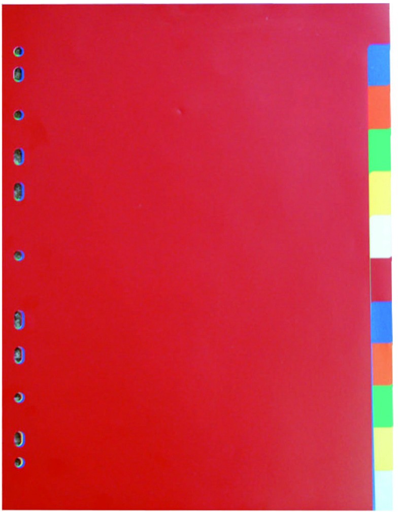 Karton P+P Rozdružovač A4, 2 × 6 barev - PP 120 µm