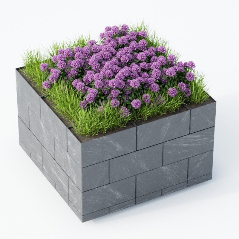 KASKO Flexi Element vyvýšený záhon, 75 × 150 × 27 cm