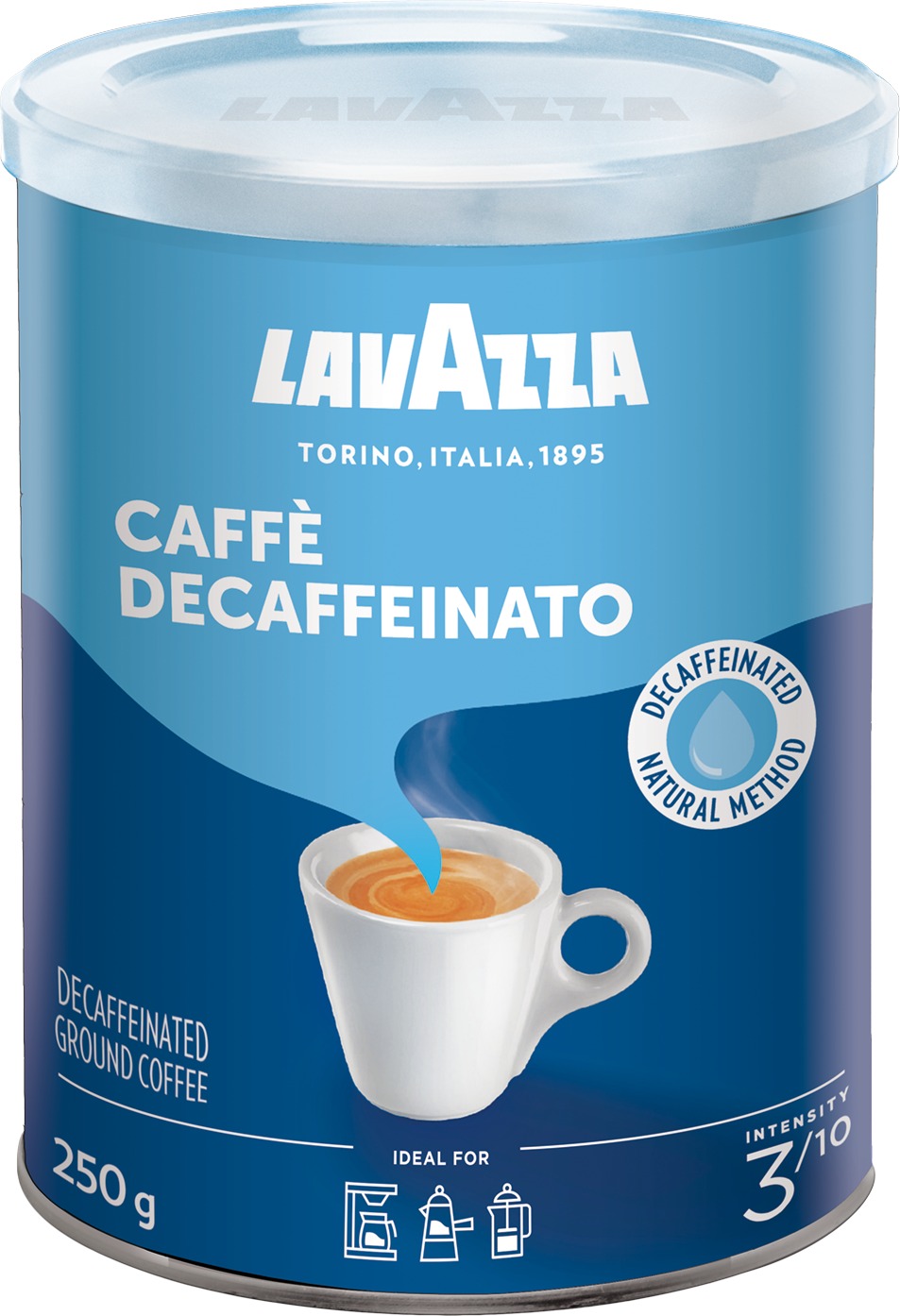 Lavazza Decaffeinato, mletá, 250g