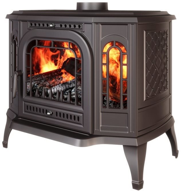 KAWMET Litinová krbová kamna P7, LB - 10,5 kW ECO