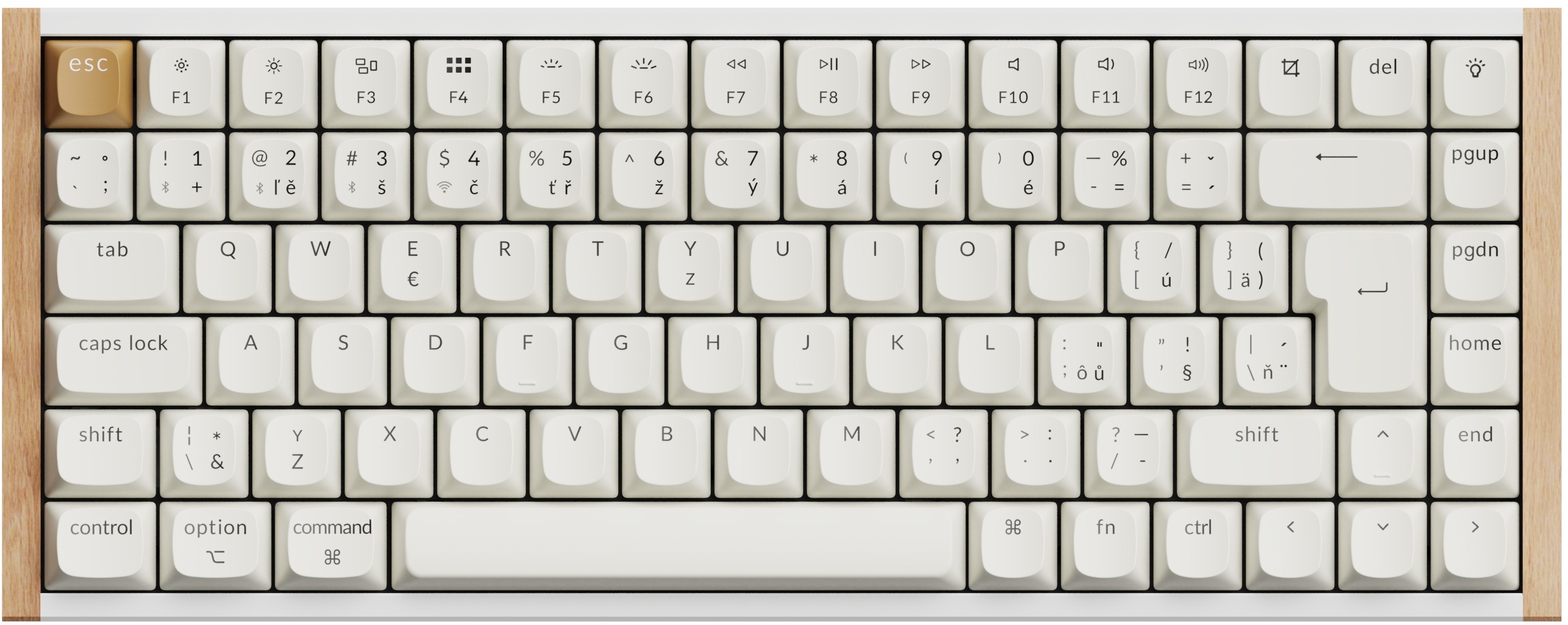 Keychron K2 HE Swappable RGB Backlight Aluminum Nebula Switch - White (Special Edition), CZ/SK