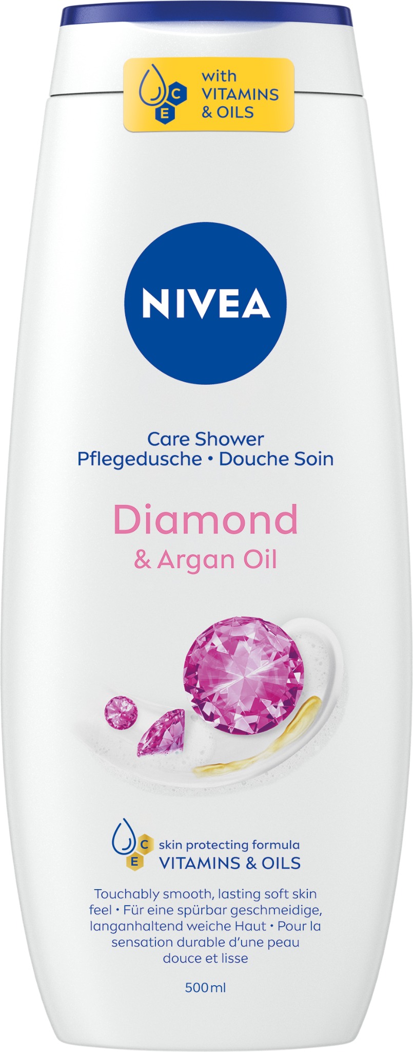 NIVEA Care & Diamond Shower Gel 500 ml