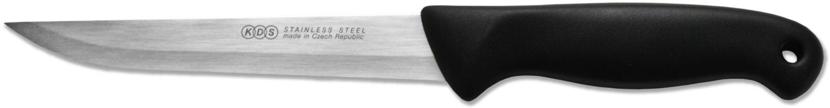 KDS Nůž kuchyňský hornošpičatý 15 cm, černý