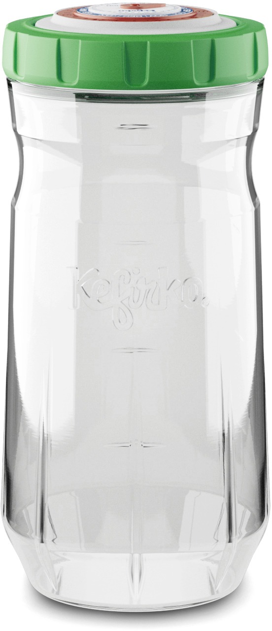 Kefirko Skladovací nádoba, 1400 ml, zelená