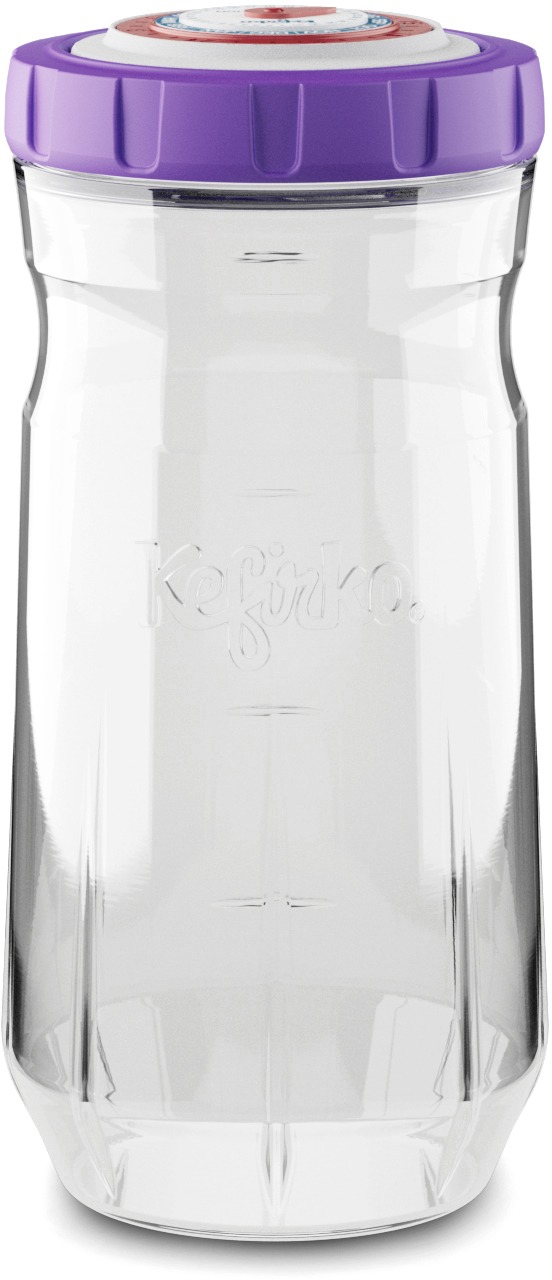 Kefirko Skladovací nádoba, 1400 ml, fialová