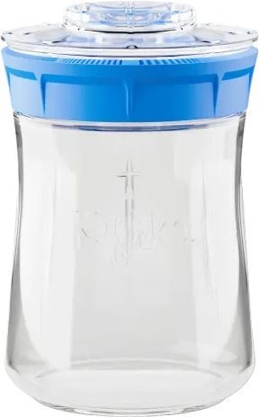 Kefirko Kefírový kombucha fermerter a pěstební nádoba na klíčky, objem 900 ml, modrý