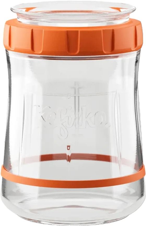 Kefirko Fermentor kváskového těsta, objem 900 ml, oranžový