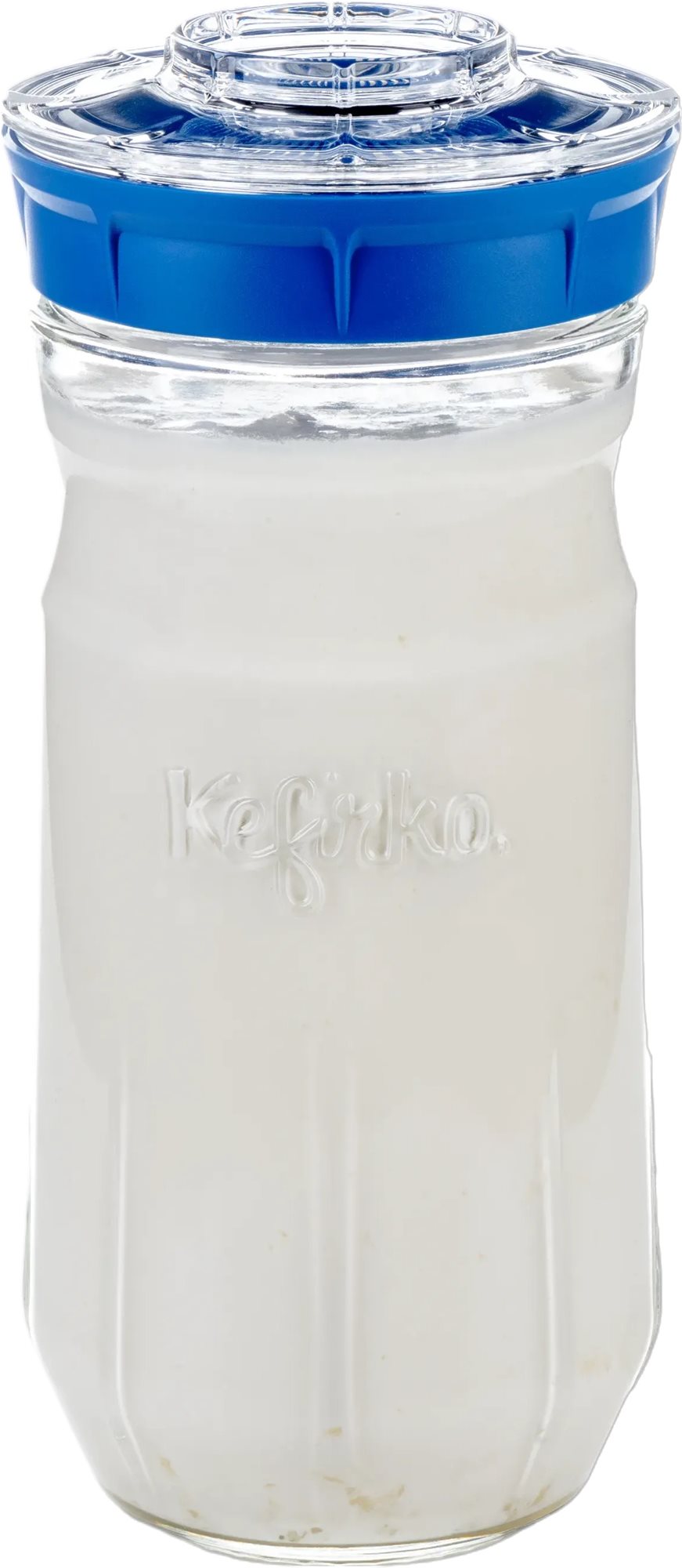 Kefirko Kefírový kombucha fermerter a pěstební nádoba na klíčky, objem 1400 ml, modrý