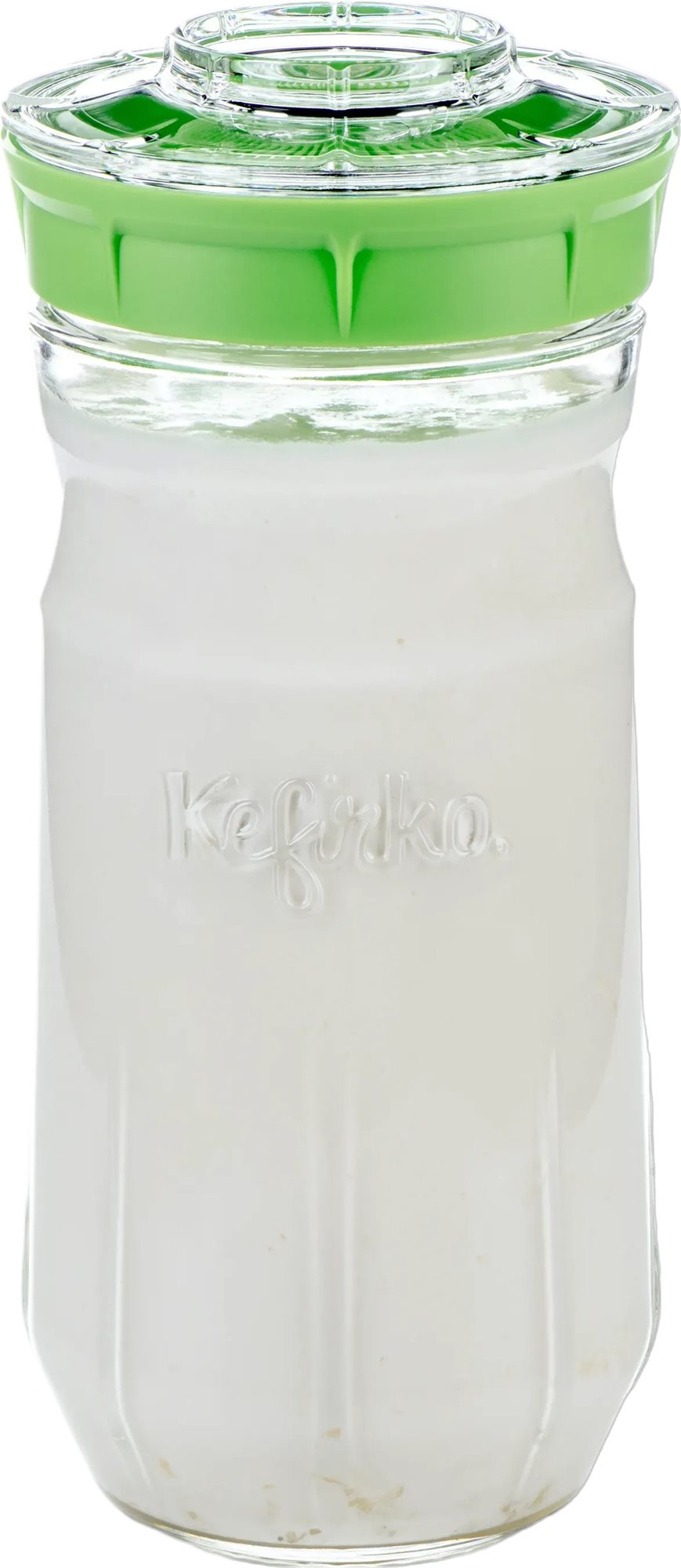 Kefirko Kefírový kombucha fermerter a pěstební nádoba na klíčky, objem 1400 ml, zelený