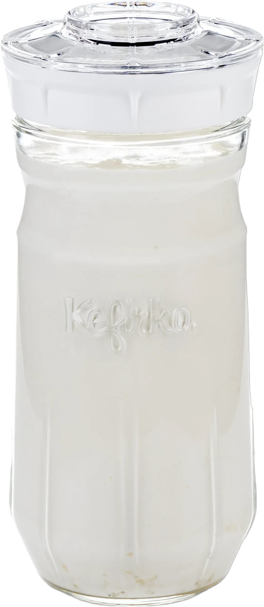 Kefirko Kefírový kombucha fermerter a pěstební nádoba na klíčky, objem 1400 ml, bílý