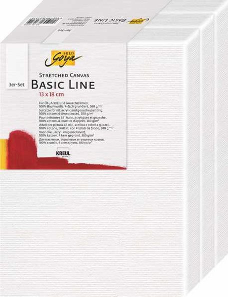 KREUL Basic Line 40 x 50 cm - sada 3 ks