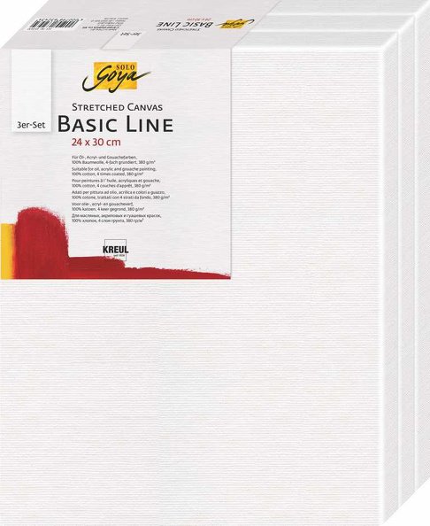 KREUL Basic Line 40 x 50 cm - sada 3 ks