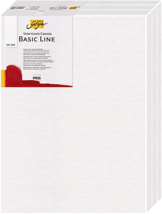 KREUL Basic Line 40 x 50 cm - sada 3 ks