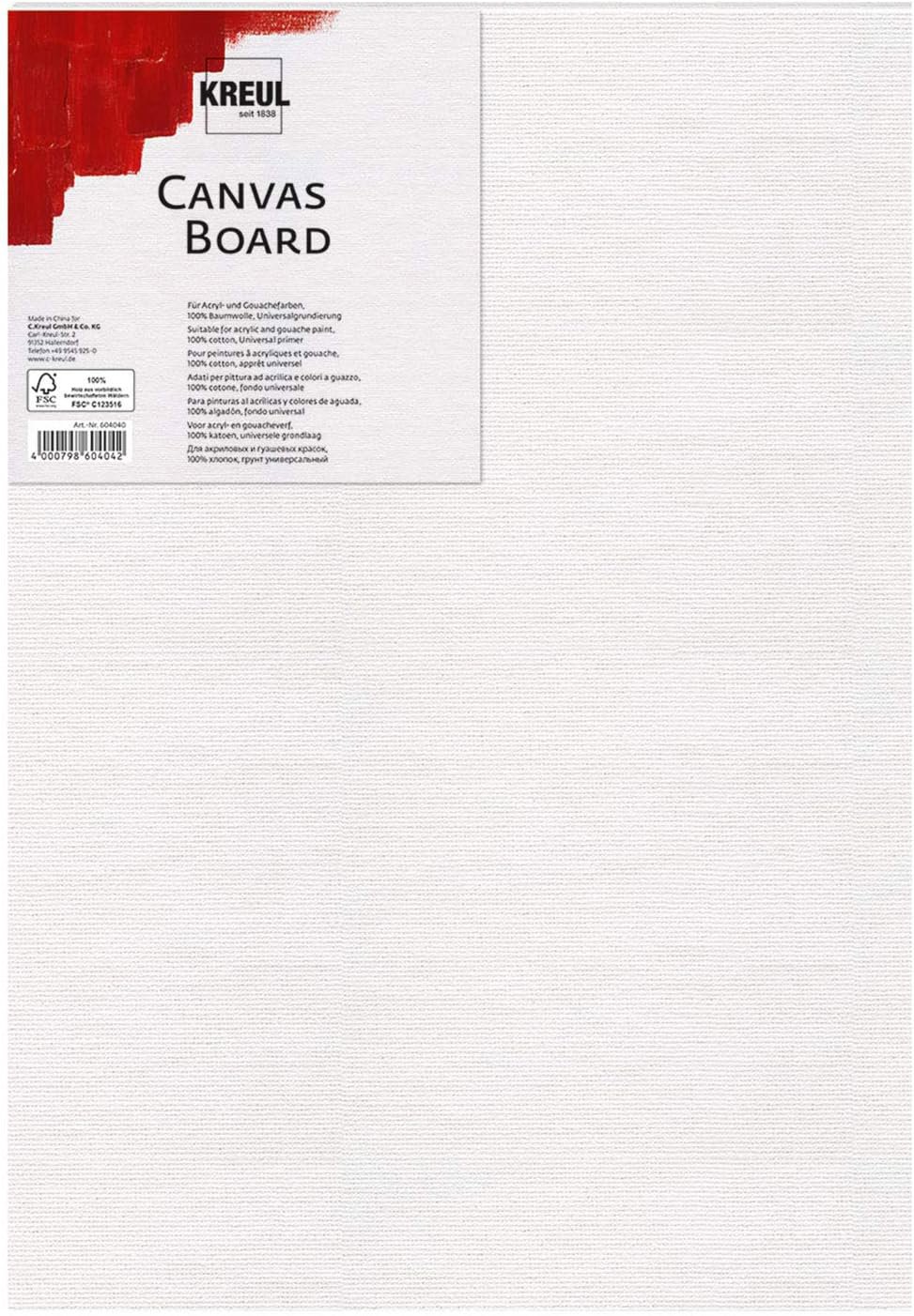 KREUL na desce 20 x 20 cm