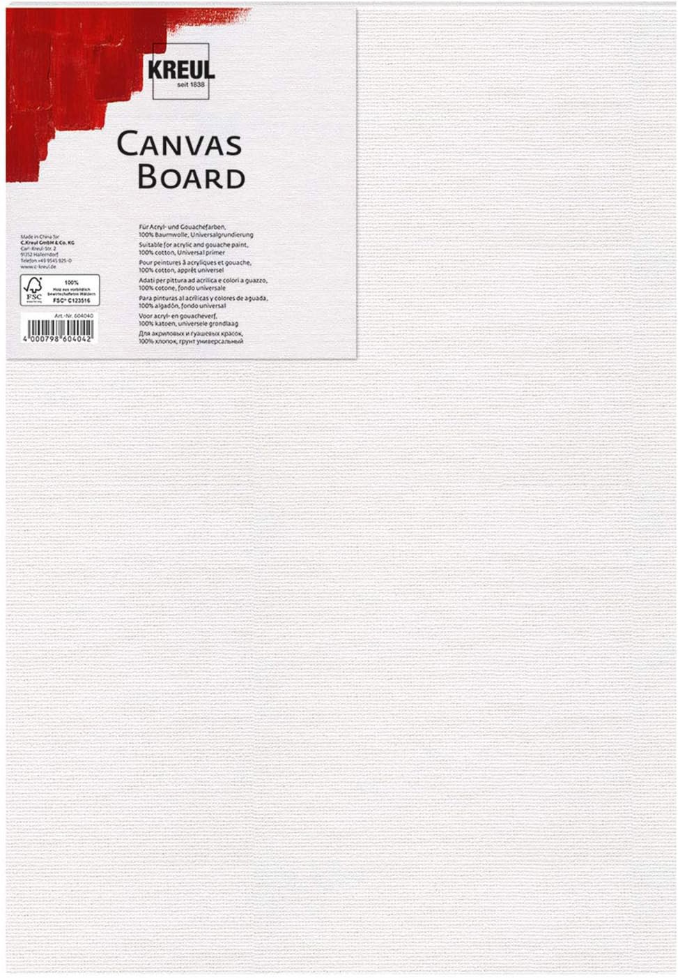 KREUL na desce 20 x 20 cm