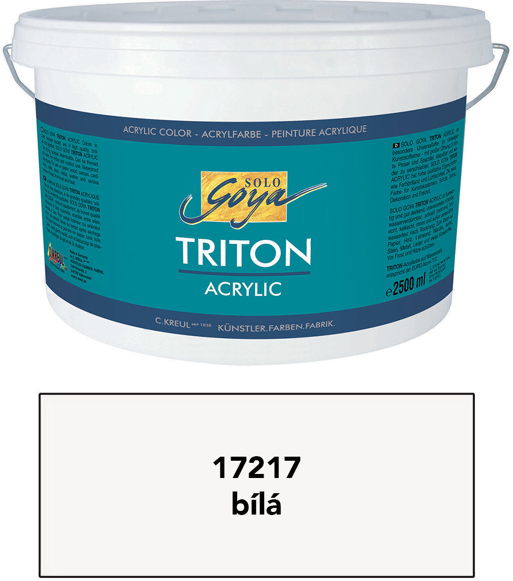 KREUL TRITON SOLO GOYA 2500 ml bílá akrylová barva