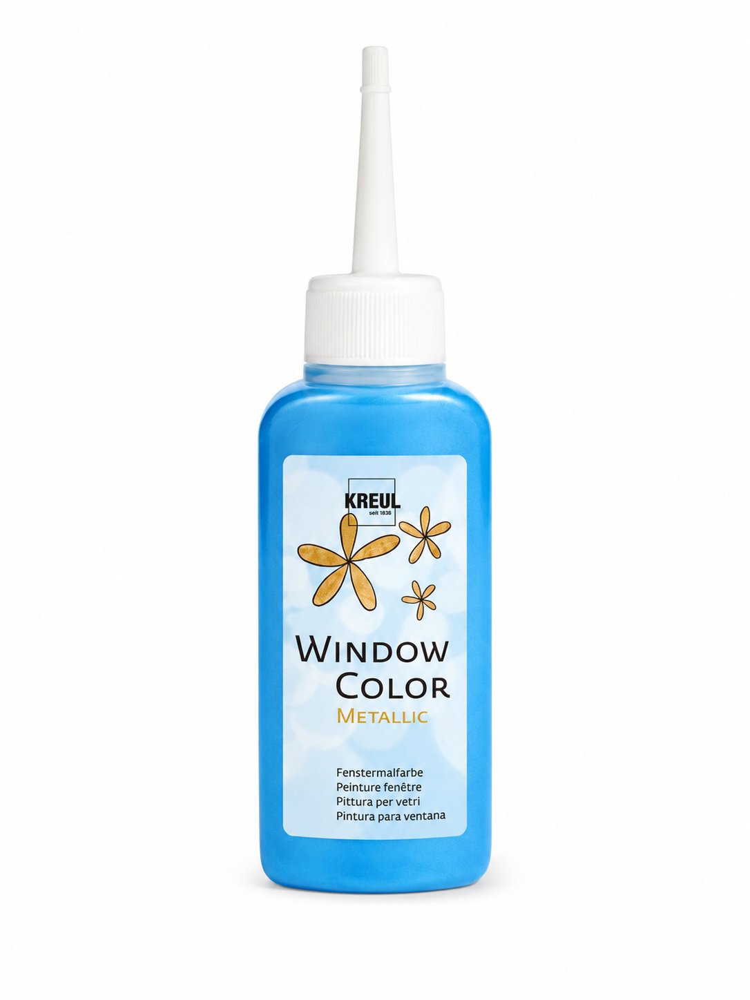 KREUL Window Color, Metalic-Blue, 80 ml