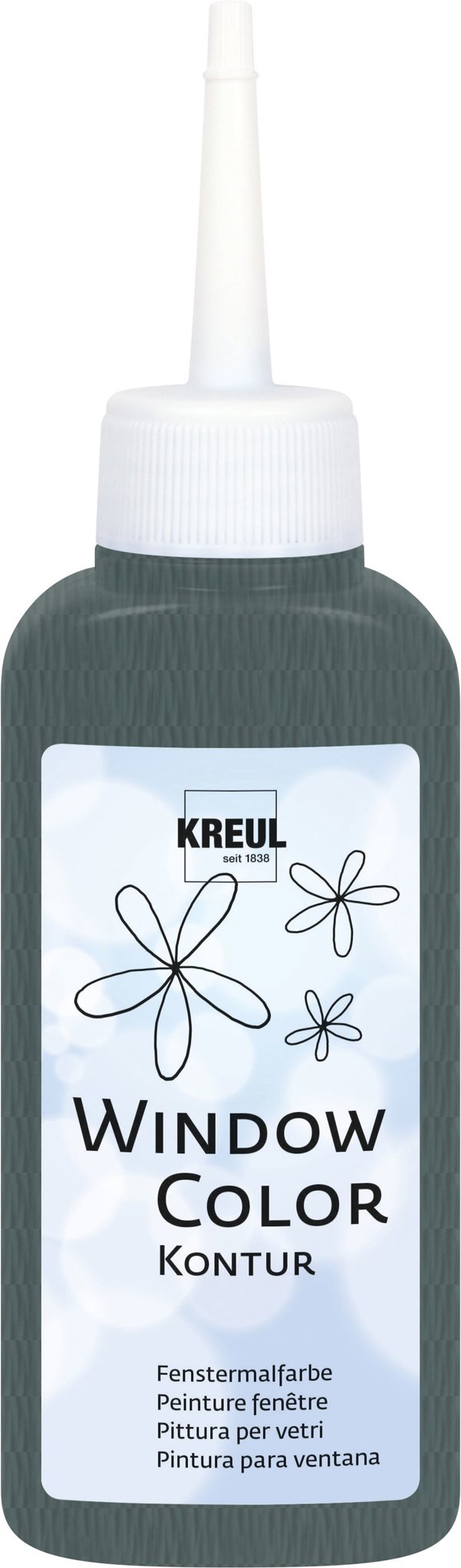 KREUL Window Color, konturovací barva, Gray, 80 ml