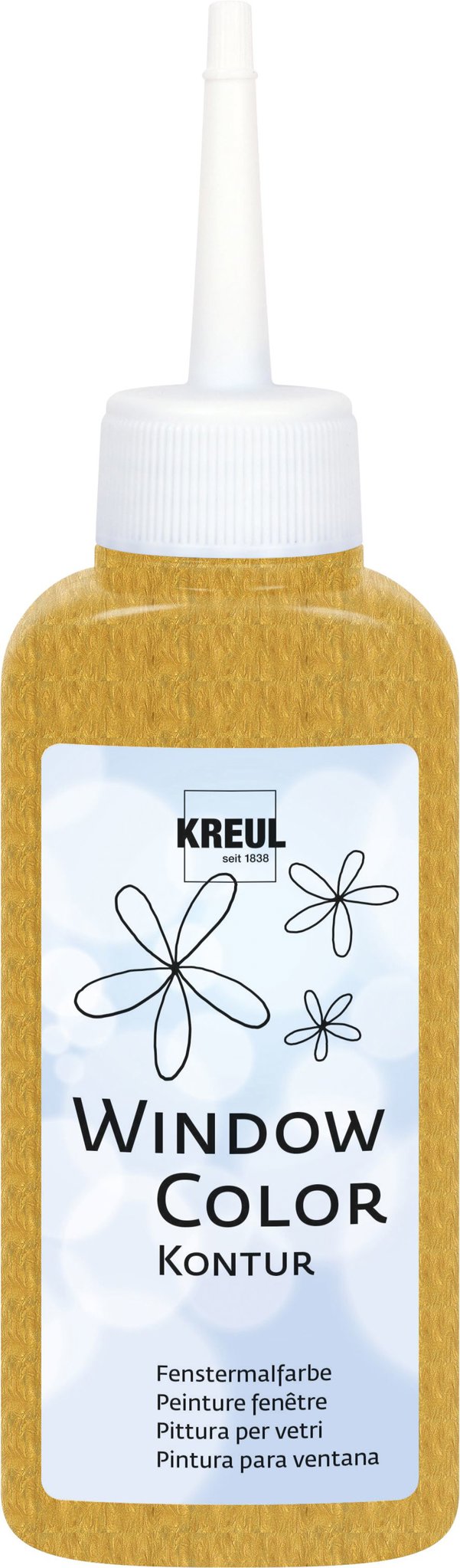 KREUL Window Color, konturovací barva, Gold, 80 ml