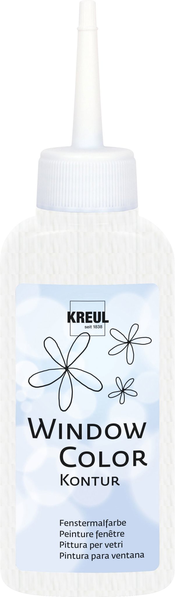 KREUL Window Color, konturovací barva, White, 80 ml