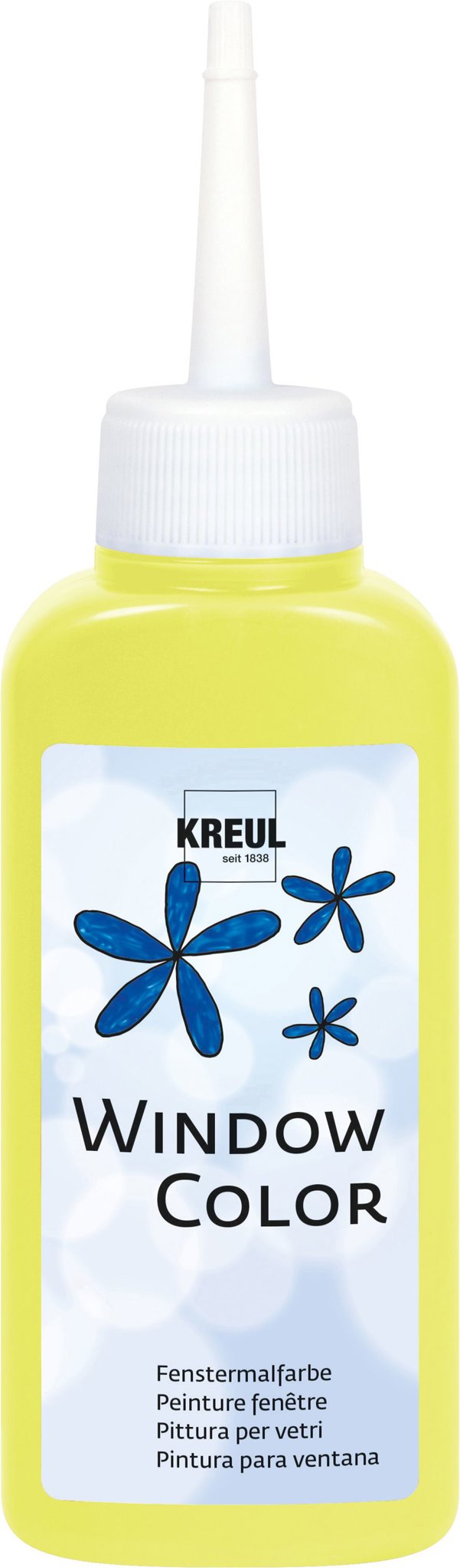 KREUL Window Color, Fluorescent Yellow, 80 ml