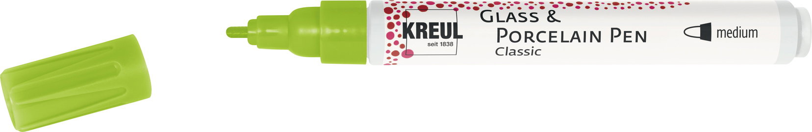 KREUL na sklo a porcelán CLASSIC, 2 - 4 mm, zelený