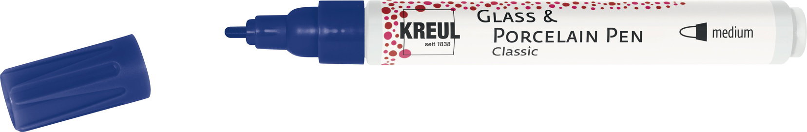 KREUL na sklo a porcelán CLASSIC, 2 - 4 mm, královský modrý