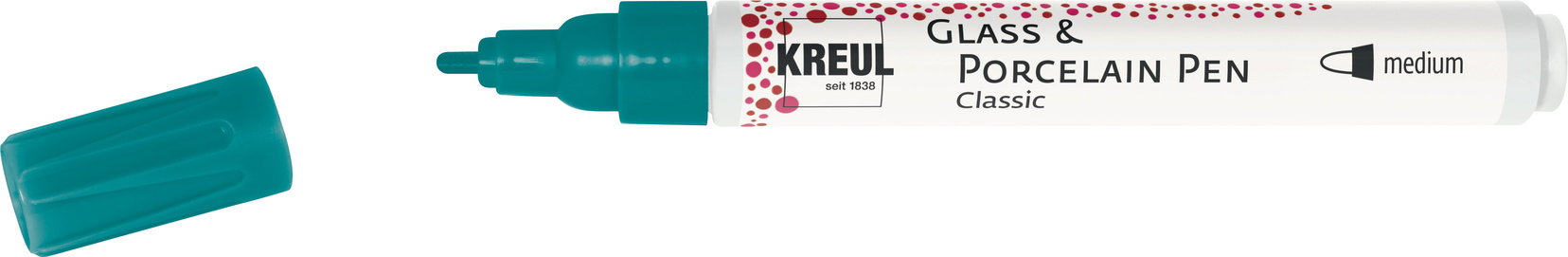 KREUL na sklo a porcelán CLASSIC, 2 - 4 mm, tyrkysový