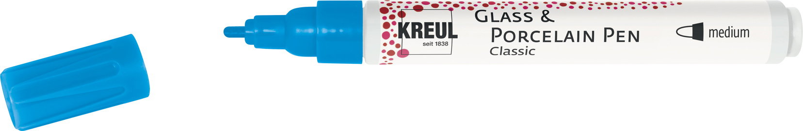 KREUL na sklo a porcelán CLASSIC, 2 - 4 mm, sv. modrý