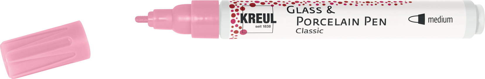 KREUL na sklo a porcelán CLASSIC, 2 - 4 mm, růžový