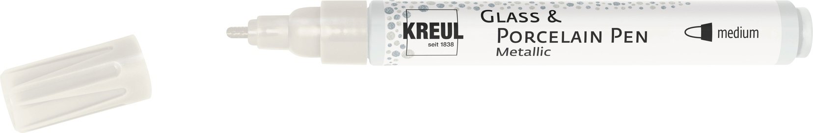KREUL na sklo a porcelán METALLIC, 2 - 4 mm, perleťový