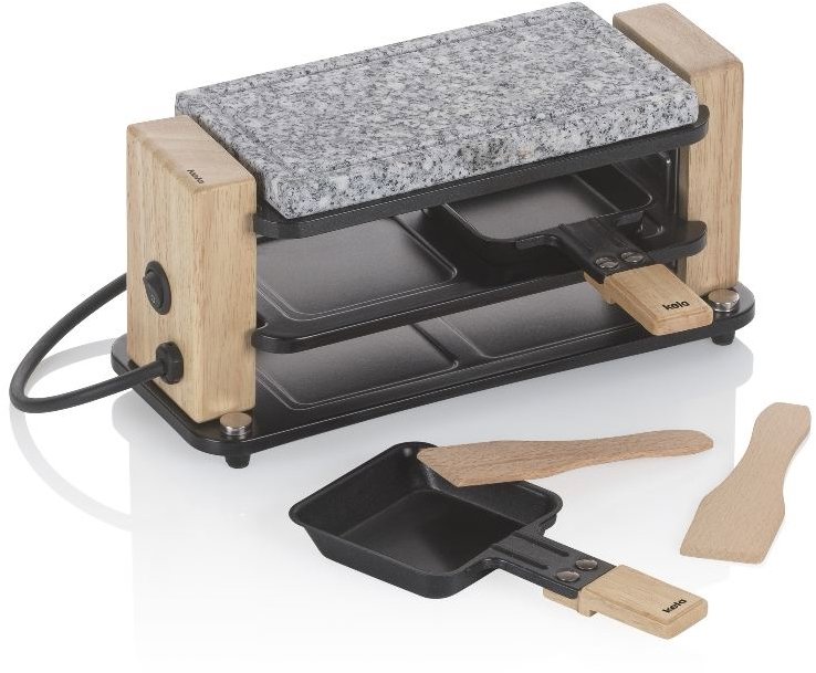KELA Raclette/Stone Bedretto Granite black 2 osoby 27 × 11 × 13 cm