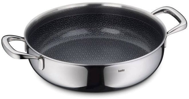 KELA Pánev servírovací Flavoria nerez 24 × 6,5 cm 2,8 l