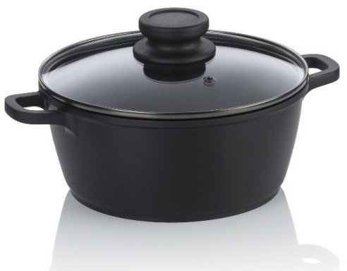 KELA Atura Hrnec černý 20 cm 1,7 l litý hliník