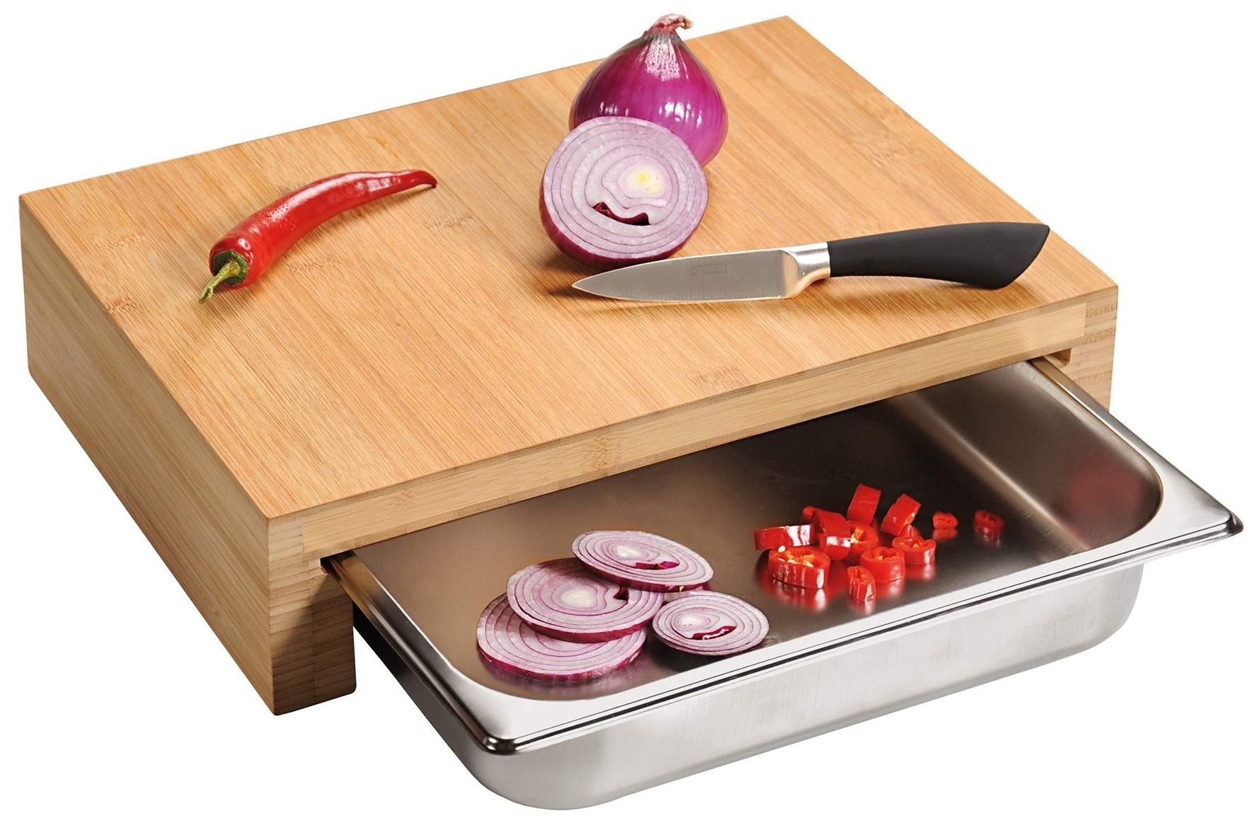 Kesper Prkénko s gastro nádobou, bambus 37,5 x 27,5 x 9,5 cm