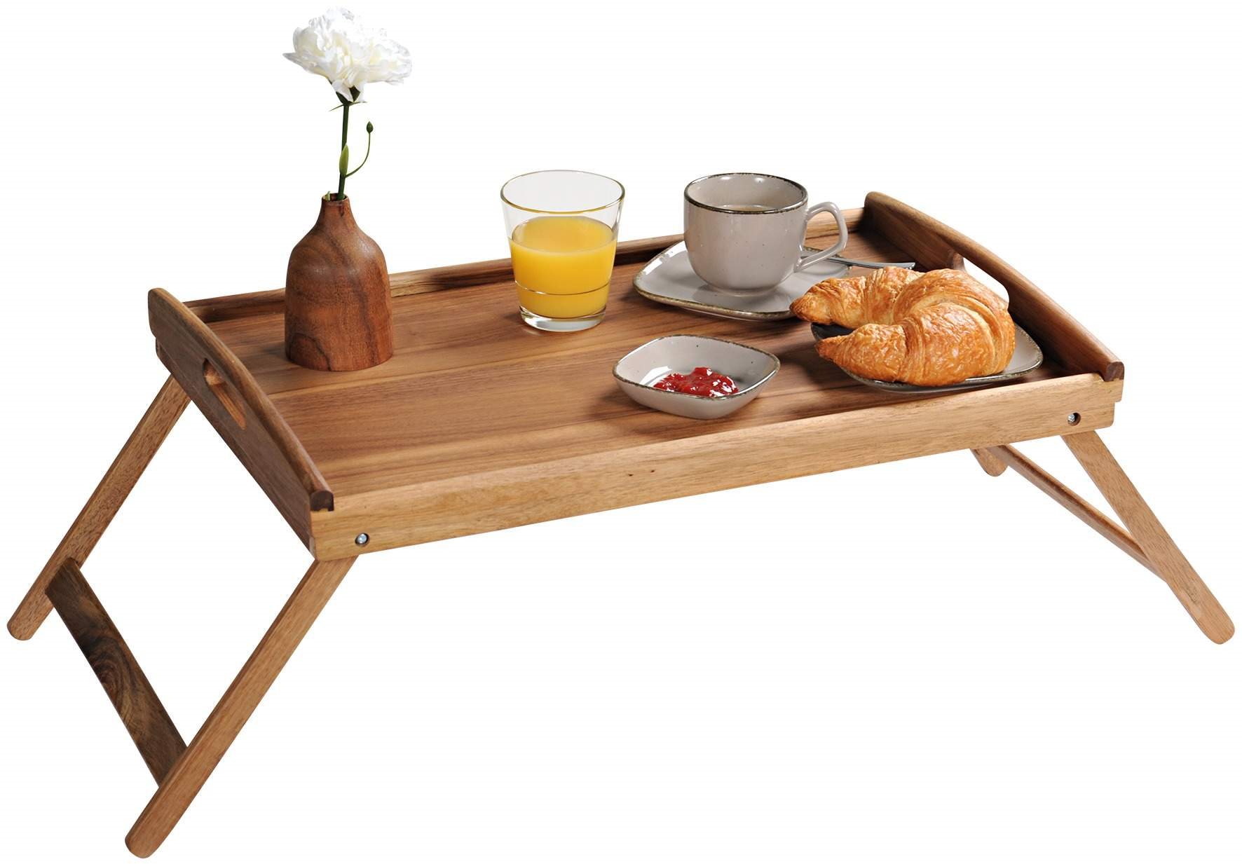Kesper servírovací s polohovacími nohami, akátové dřevo 55 x 35 cm