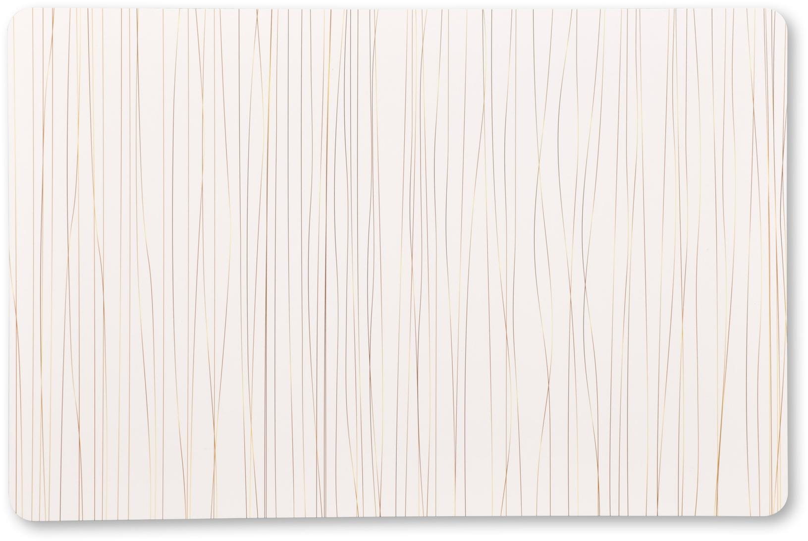 Kesper Prostírání, bílé se zlatými pruhy, 43 × 29 × 0,18 cm
