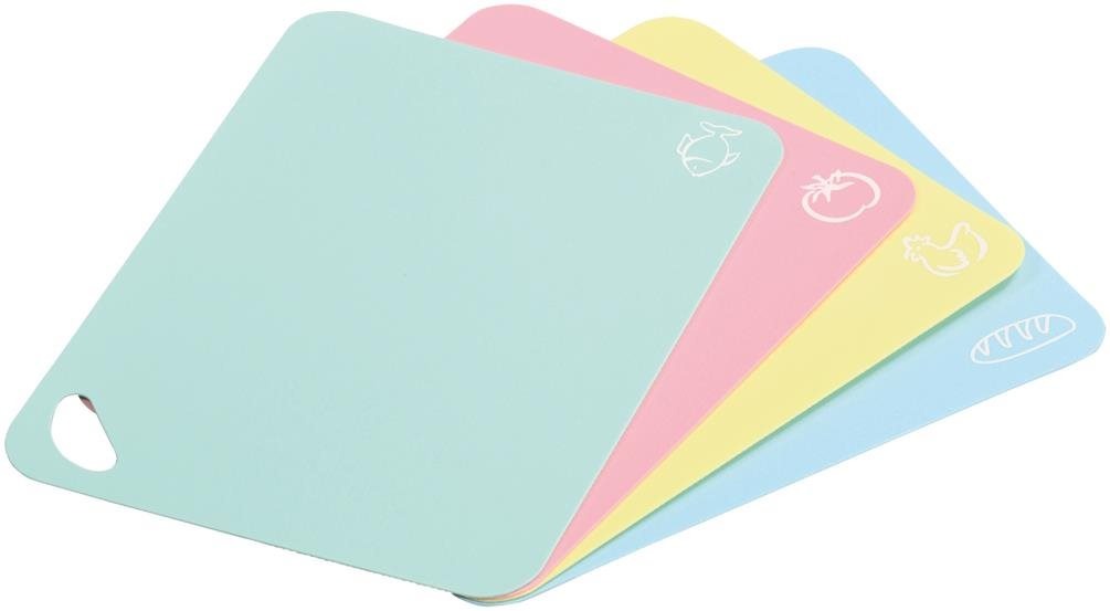 KESPER Prkénka na krájení 4 ks, 38 × 29 × 0,2 cm, plast, pastelové
