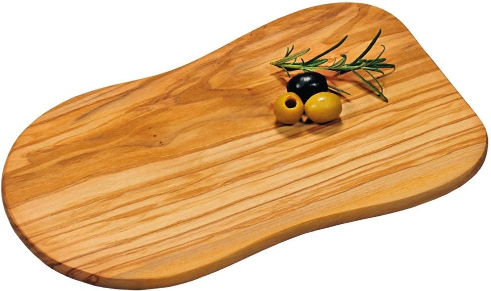KESPER Prkénko na krájení a servírování, 30 × 18 × 1,2 cm, olivové dřevo
