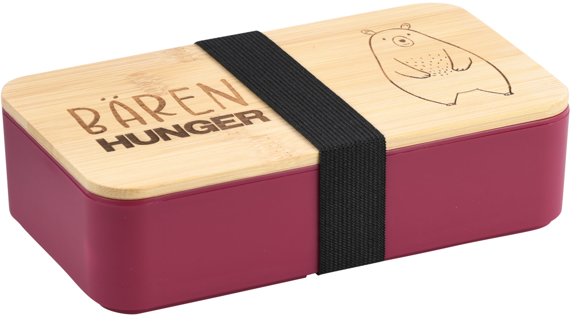 Kasper Obědový box růžový, bambus, plast