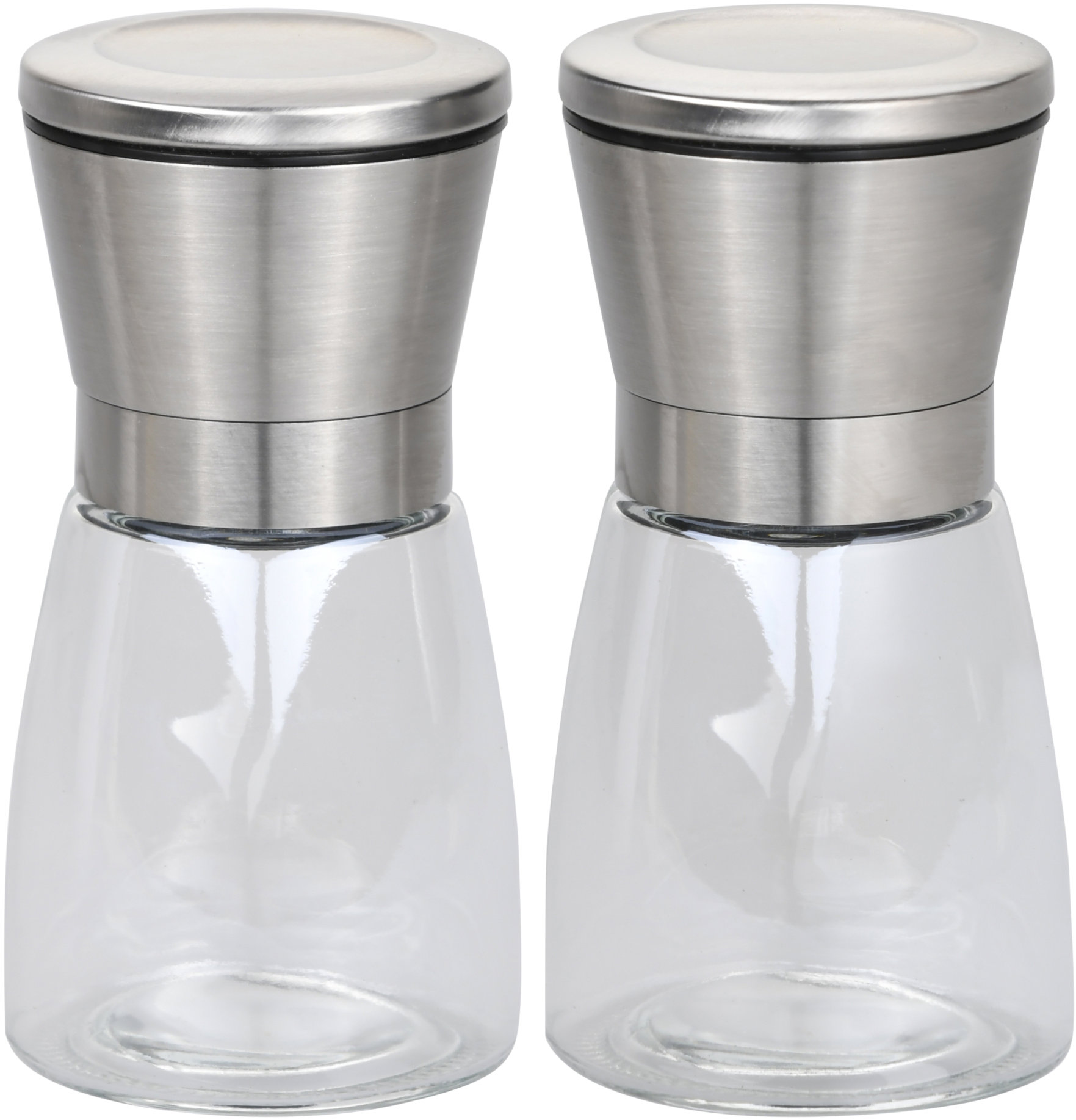KESPER Mlýnek na koření 2 ks 6,5 × 13,5 cm, nerez/plast