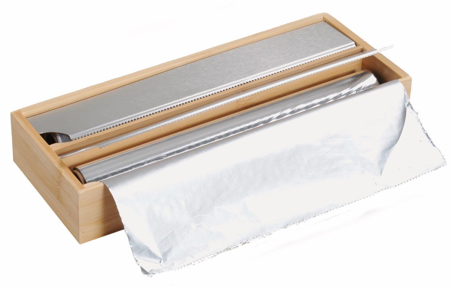 Kesper Kuchyňský zásobník na fólie, 35 × 13 × 5,5 cm, bambus