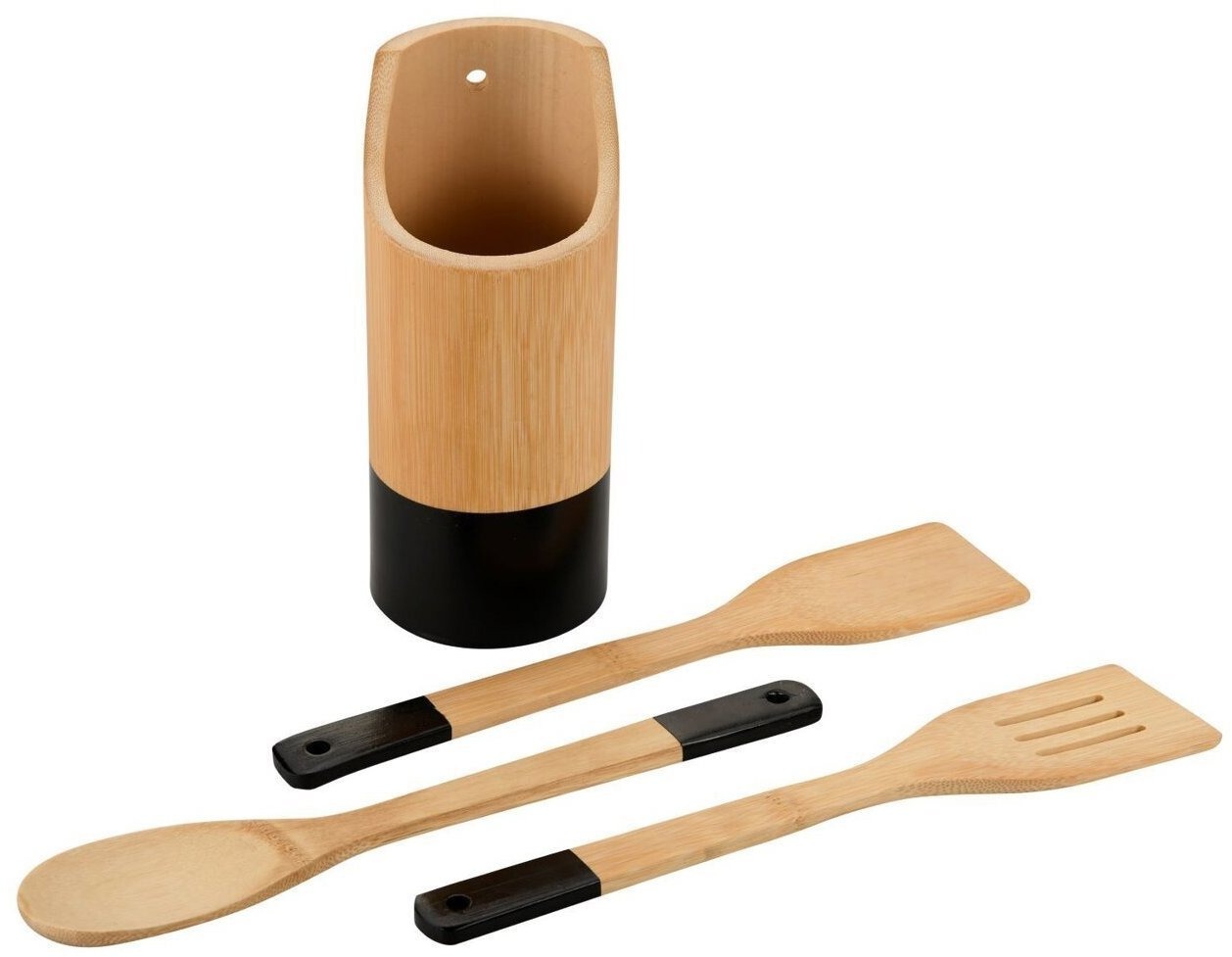 KESPER Bambusová sada, průměr 9 cm, 4 ks, světle hnědá/černá