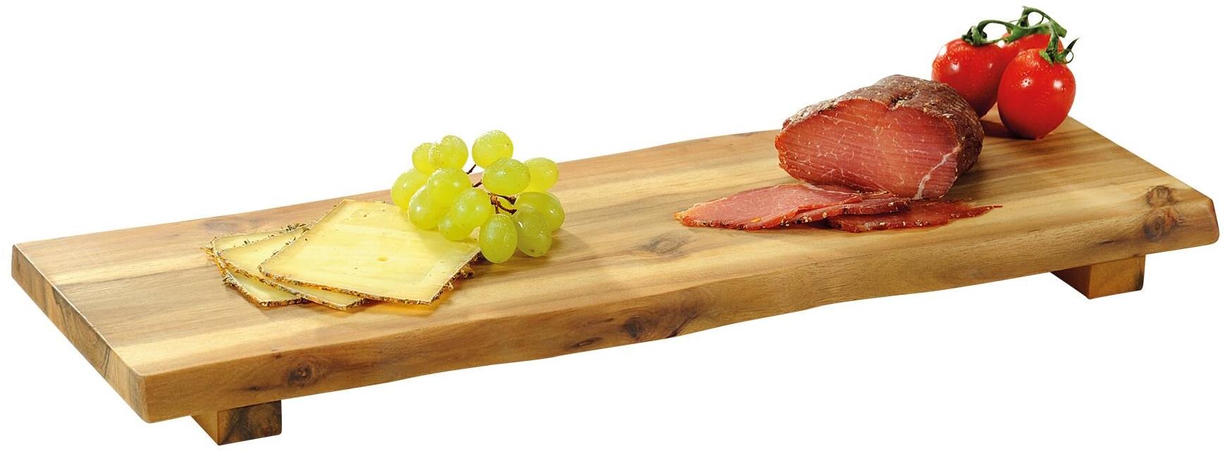 Kesper Servírovací prkénko s nožičkami, 53 × 19 × 2 cm, akáciové dřevo