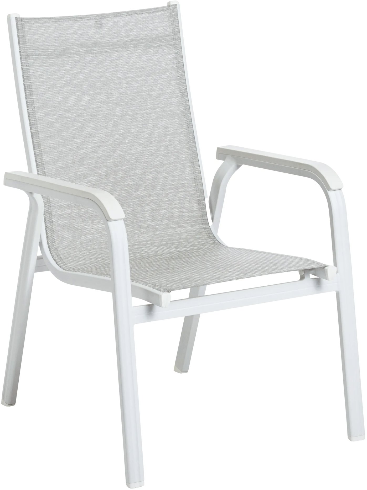 Kettler Basic Plus Hliníkové křeslo bílé/světle šedé