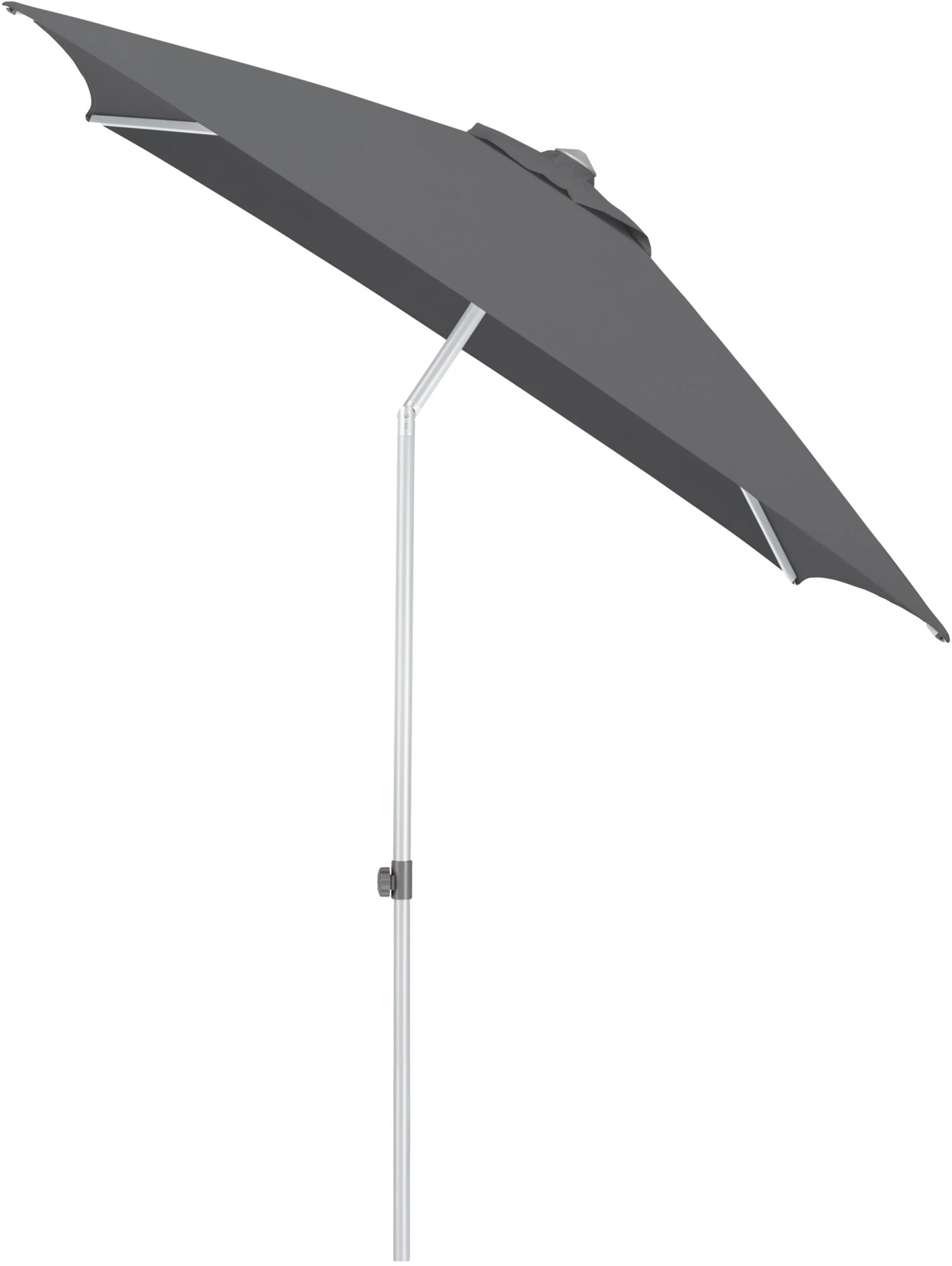 KETTLER Slunečník Easy push 200 × 200 cm, stříbrný/antracit, voděodolný