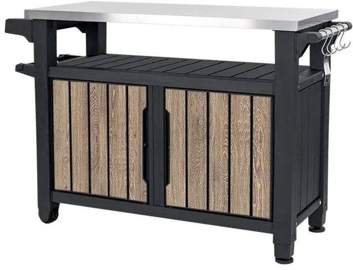 Keter Unity XL Grilovací stůl 207 l, ashwood