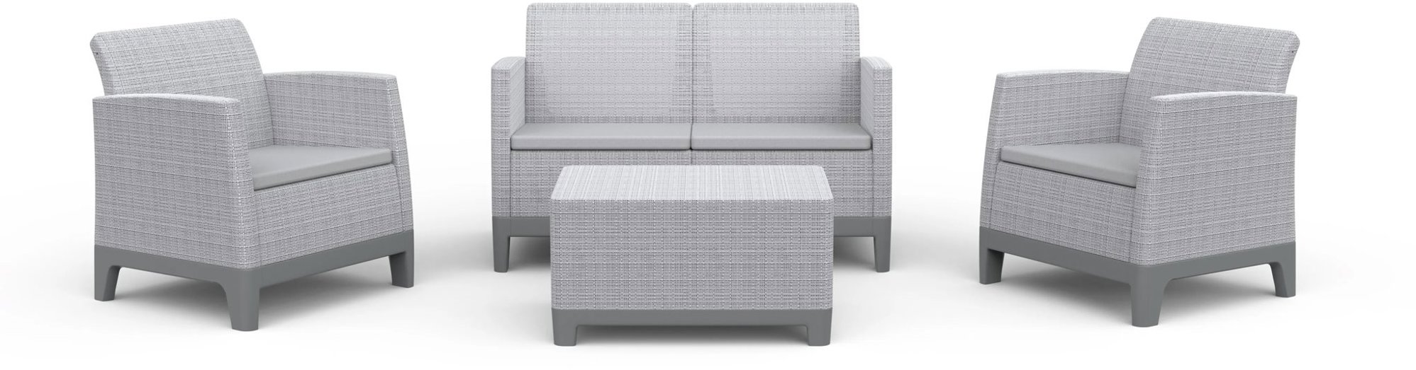 Keter SCANDI FORMA SET Ash grey/Storm Grey