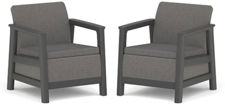 Keter SCANDI LINEA DUO SET - mountain grey / grafit